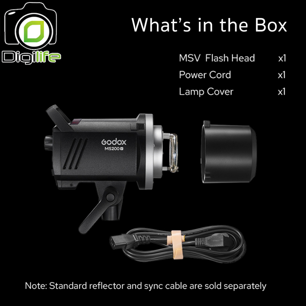 Godox Flash MS200V 200W 5800K Bowen Mount - รับประกันศูนย์ Godox Thailand 3ปี