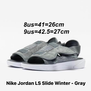 รองเท้าแตะรัดส้น Nike Jordan LS Slide Winter สีเทา (DJ9857-002) ของแท้💯% จาก Shop