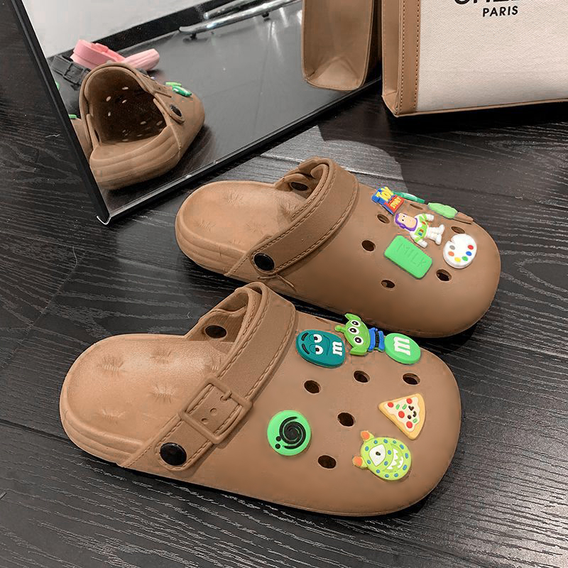 LGShoes รองเท้าแตะหัวโต รองเท้าแฟชั่น สินค้าคุณภาพอย่างดี  มาพร้อมตัวติดการ์ตูนน่ารัก💞👌 สุดคลาสสิค