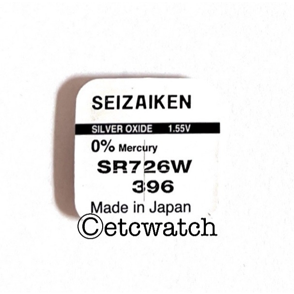 พร้อมส่ง> ถ่านกระดุม Seizaiken Sr726W / 396 1 ก้อน  สำหรับ BA-110 BA-111 BA-112 BA-120