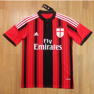 เสื้อเอซีมิลาน ย้อนยุค  ทีมเหย้า ปี 2014-15 งานเกรด AAA  AC Milan Home  ปี12014-15 เกรด AAA