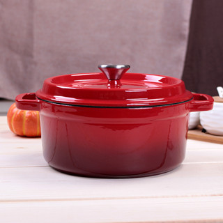 Export cast iron pot enamel soup pot 24cm thick old style stew pot soup pot non-stick pot enamel pot induction cooker