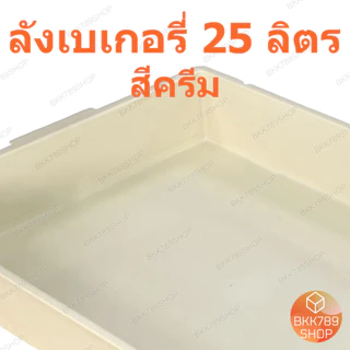 bkk789shop ลังเบเกอรี่ 25 ลิตร ซ้อนได้ ใส่ขนมปัง เค้ก โดนัท กล่องใส่อาหารเครื่องดื่ม พลาสติก มีฝาปิด