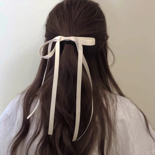 (บส001)🎀โบว์เส้น โบว์ผูกผม ริบบิ้นผูกผม