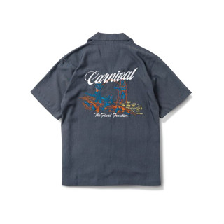 CARNIVAL CNVFW22HW003GY/30 FW22 FRONTIER HAWAII SHIRT GREY