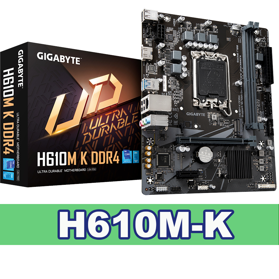 MAINBOARD เมนบอร์ด GIGABYTE H610M K DDR4 ของใหม่