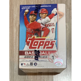 2022 Topps Basball Series 1 Blaster Box - 7 Packs + Relic Card (99 cards)