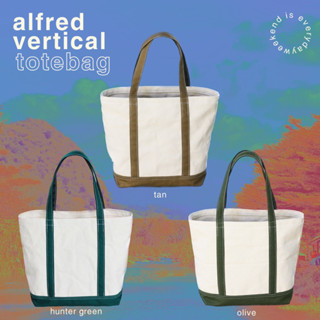 Alfred Vertical Totebag กระเป๋าผ้าแคนวาส