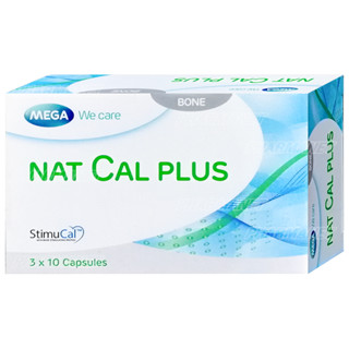 Mega We Care Nat Cal Plus เมก้า วีแคร์ แนท แคล พลัส [30 แคปซูล] แคลเซียม ดูแลกระดูกและข้อ