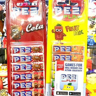 ลูกอมมีรสให้เลือก 2 รส ผลไม้ โคล่า PEZ ตัวเติม ของแท้ พร้อมส่ง