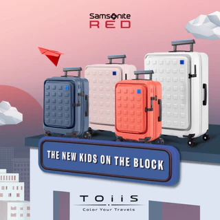 SAMSONITE RED กระเป๋าเดินทางล้อลาก ขยายได้ รุ่น TOIIS M ขนาด 25 นิ้ว HARDSIDE SPINNER 68/25 EXP