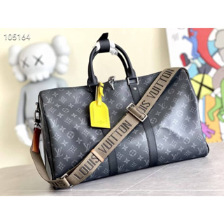 พร้อมส่ง Louis Vuitton Keepall Monogram 45 cm Original  อุปกรณ์ตามรูปพร้อมถุงผ้า ใบเสร็จ งานสวย หนังดีมาก