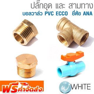 ปลั๊กอุด และ สามทาง บอลวาล์ว PVC ECCO  ยี่ห้อ  ANA จัดส่งฟรี!!!