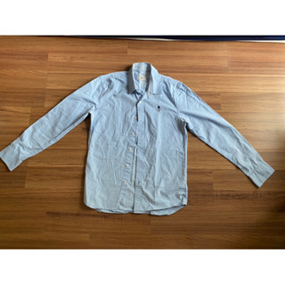✅โปร 7x7 เท่านั้น✅  เสื้อเชิ้ตบุรุษ Giordano Oxford Stretch Super Sun Size S มือสองสภาพดีค่