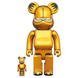 Bearbrick Garfield Gold Chrome 100%+400% (New)​