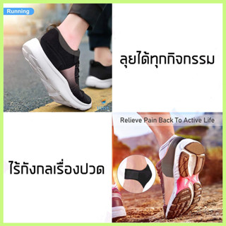 【IN STOCK】ผ้ารองส้นเท้าเสริมด้วย(ซิลิโคนเจล)รองรับการกระแทก แก้อาการปวดอักเสบจากการเดิน ซิลิโคนถนอมส้นเท้า แก้รองช้ำ