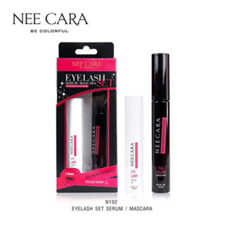 Nee Cara Eyelash Set Serum/Mascara neecara นีคาร่า มาสคาร่า บำรุงขนตา