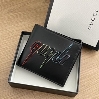 🌈 พร้อมส่ง กระเป๋าสตางค์ชาย /หญิง ใบสั้น🔥New Gucci Wallet ใบสั้น มี 3 แบบ