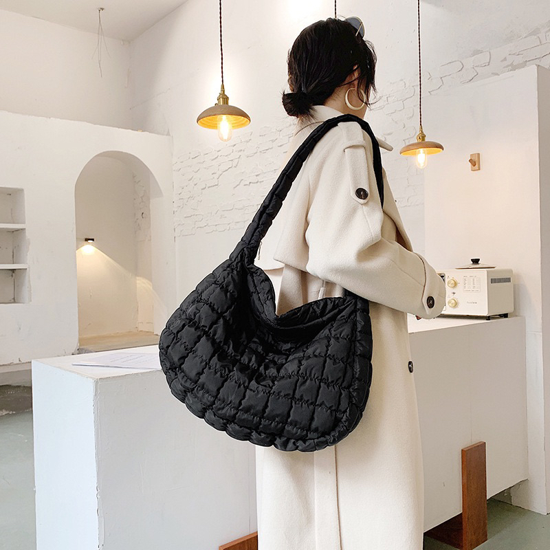 กระเป๋าพายข้าง กระเป๋าสะพายไหล่ crossbody ใบใหญ่จุได้เยอะ