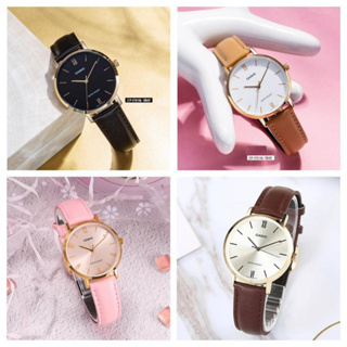 นาฬิกา Casio แท้ รุ่น LTP-VT01GL นาฬิกาผู้หญิง สายหนัง ขอบหน…