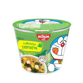 นิสชิน บะหมี่กึ่งสำเร็จรูป มินิคัพ โดราเอมอน รสสาหร่าย แพค 6/NISSIN INSTANT NOODLE MINI CUP DORAEMON SEAWEED FLAVOUR