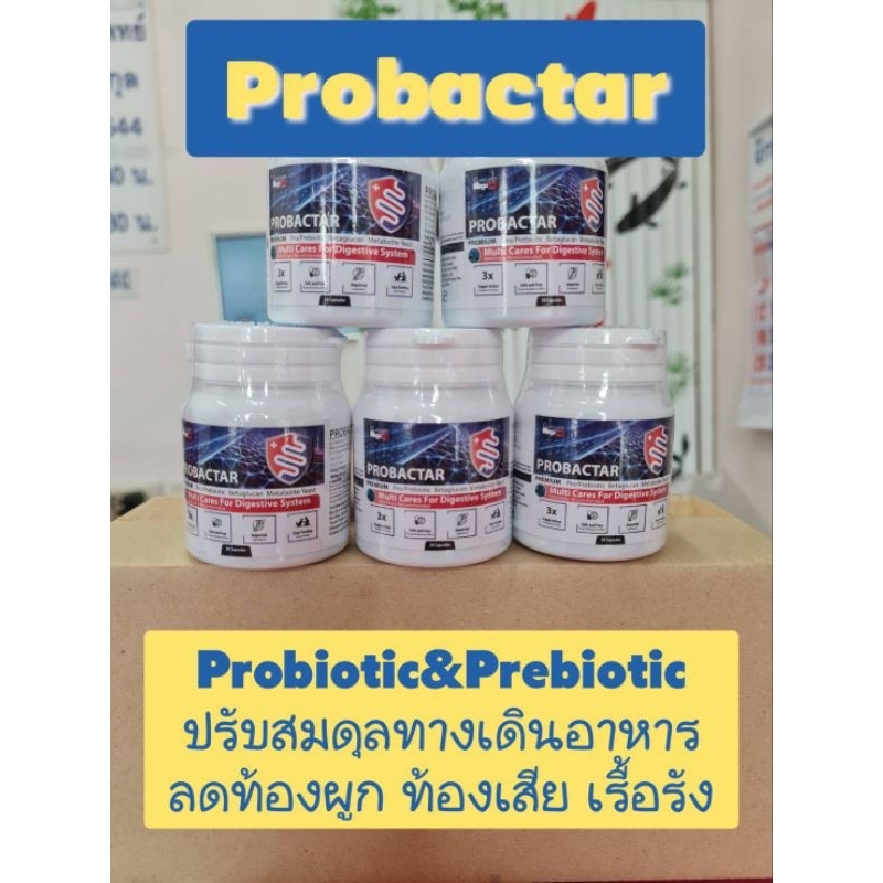 ส่งไว🔥Probactar โปรไบโอติก ชนิดแคปซูล จุลินทรีย์ 3 สายพันธุ์ ช่วยปรับสมดุลทางเดินอาหาร ลดอาหารท้องผู