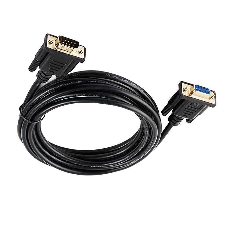 สายสัญญานDB9/RS232/9pin/ตัวแปลงRS239 MFข้อต่อ 9 พิน หัวผู้เมียตัวต่อสายสัญญานRS232 ยาว 3 เมตร แข็งแร
