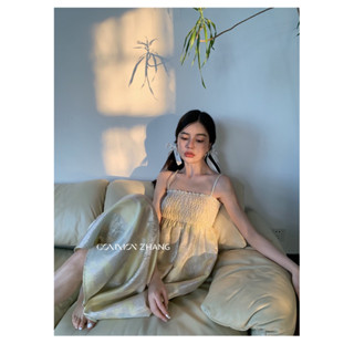 Dress สายเดี่ยว สม็อคอก