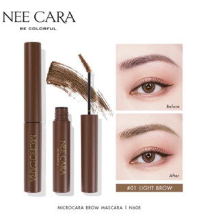 NEE CARA MICROCARA BROW MASCARA มาสคาร่าคิ้ว 01 6g. รหัส