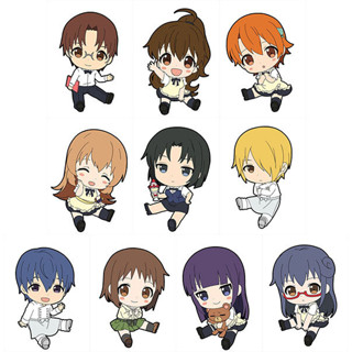 WORKING!!! Petanko Trading Rubber Strap พวงกุญแจการ์ตูน เวิร์กกิ้ง!! ปิ๊งรักสาวนักเสิร์ฟ