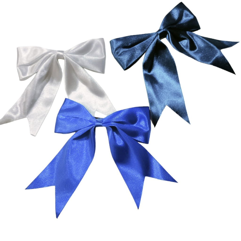 Bow [3ชิ้น/แพ็ค] โบว์นักเรียนสำเร็จรูป 4 นิ้ว โบว์ผูกผมนักเรียน โบว์นักเรียน
