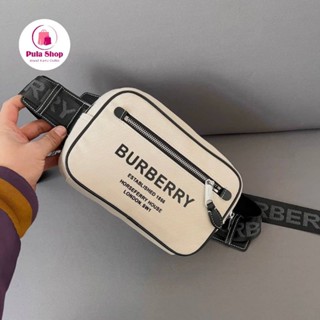 BUR CANVAS BELT BAG กระเป๋าคาดอก คาดเอว 003 เบอเบอรี่