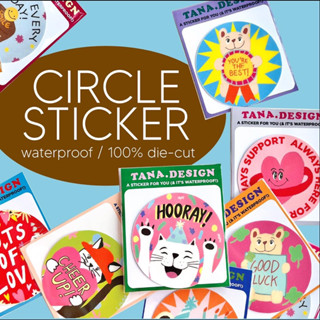 circle sticker (100%die-cut)