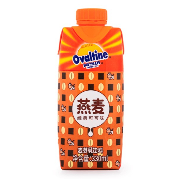OVALTINE Oat Milk Cocoa โอวัลติน ข้าวโอ๊ตรสโกโก้ (330ml) พร้อมดื่ม กล่องเล็ก ถือกระชับมือ สินค้าของป