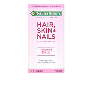 Natures Bounty, Hair, Skin &amp; Nails, 60 Coated Caplets