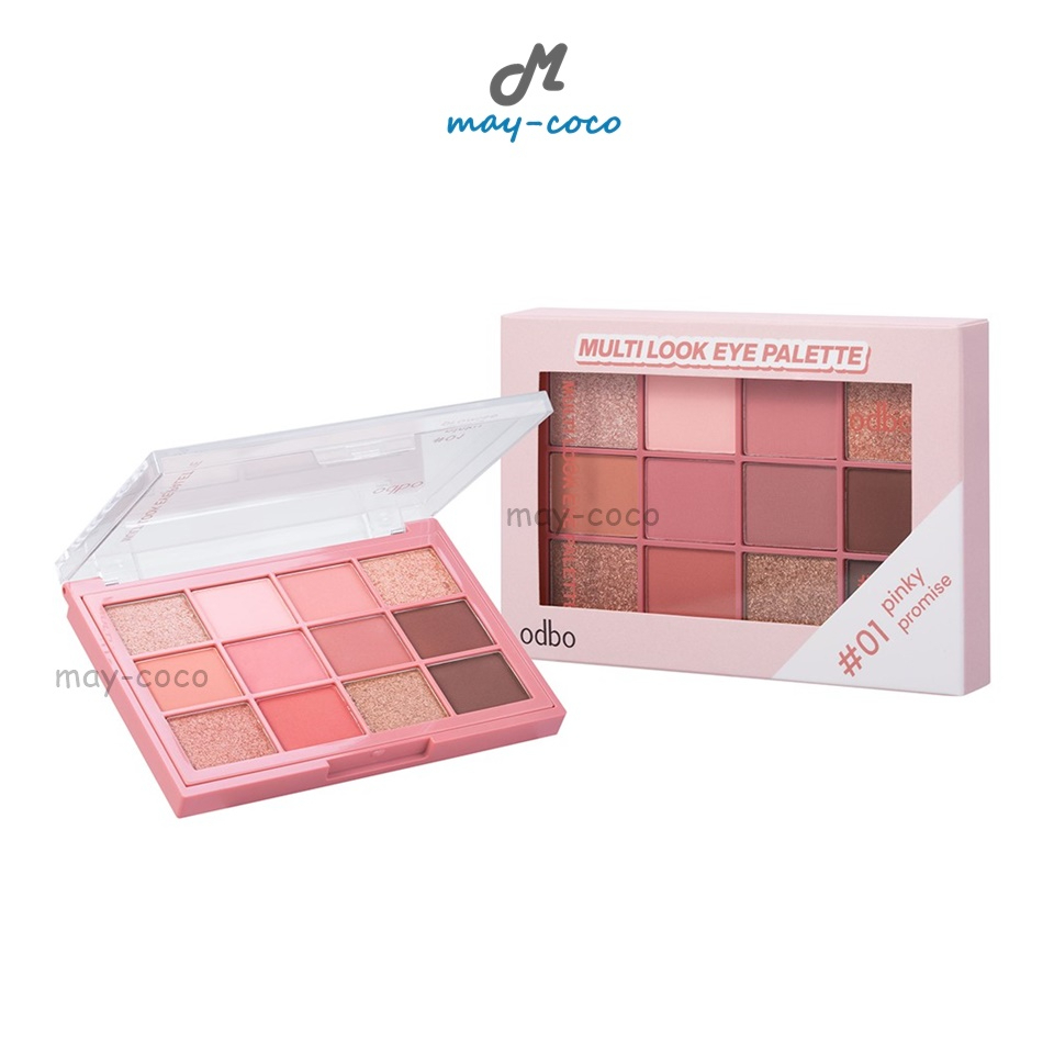 ซื้อ ถูก/แท้/มีไลฟ์ พาเลทท์ ODBO Multi Look Eye Palette Eyeshadow พาเลท อายแชโดว์ ทาตา แต่งตา ชิมเมอร์ กลิตเตอร์ ตาวิ้งเกาหลี