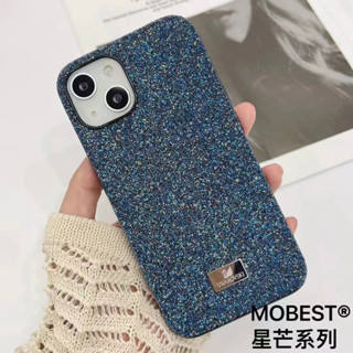 ของแท้💯% MOBEST เคสกากเพชร เคส For 12/12 Pro/12 Pro Max/11/14 Pro Max/13Pro/13Pro Max ขอบนิ่มหลังแข็ง