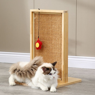 Cat Scratcher Board กระดานลับเล็บแมว ที่ลับเล็บแมว ที่ฝนเล็บแมว สีน้ำตาล 35x40x53 cm ST221011-14