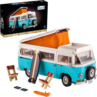 ⚡ส่งภายใน48ชม⚡Volkswagen T2 Camper Van building block racing model car gift assembly toy  sports car series T2