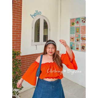 🔥Plussize🔥เสื้อคนอ้วน🔥 อก 46-52"