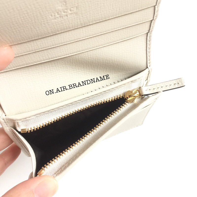 New gucci horsebit card case wallet สีขาว น่ารักมาก #4
