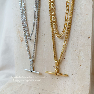 Chain necklace TINARI 1 silver สร้อยคอ สร้อยโซ่ สร้อยสแตนเลส เงิน ทอง สร้อยผู้ชาย y2k