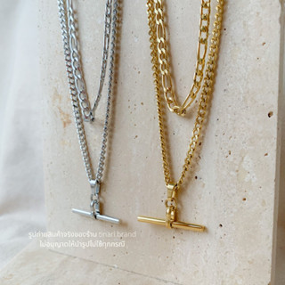 Chain necklace TINARI 1 silver สร้อยคอ สร้อยโซ่ สร้อยสแตนเลส เงิน ทอง สร้อยผู้ชาย y2k