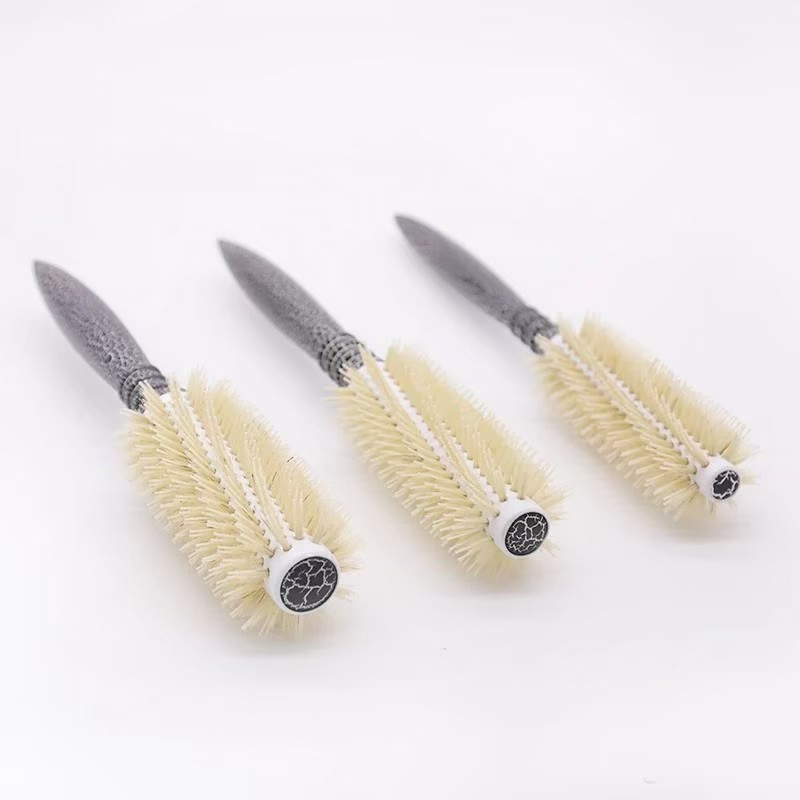 แปรงกลมไดร์ผม ด้ามลายกระ Rossan 1007 สำหรับไดร์ผม ทนความร้อนได้ดี  แข็งแรง ทนทาน จับถนัด - รูปที่ 3