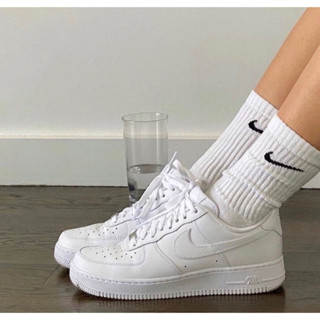 (พร้อมส่ง ของแท้ 100%) Nike air force 1 triple white คลาสสิคตลอดกาล ☁️