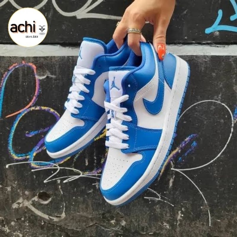*พร้อมส่ง*ของแท้💯% NIKE AIR JORDAN 1 LOW " MARINA BLUE "