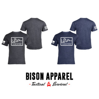 Bison Apparel เสื้อยืดลาย Join or die