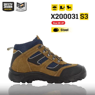 [ของแท้พร้อมส่ง] Safety Jogger รุ่น X200031 S3 รองเท้าเซฟตี้หุ้มข้อ หัวเหล็ก ระบายอากาศ พื้นกันน้ำมัน