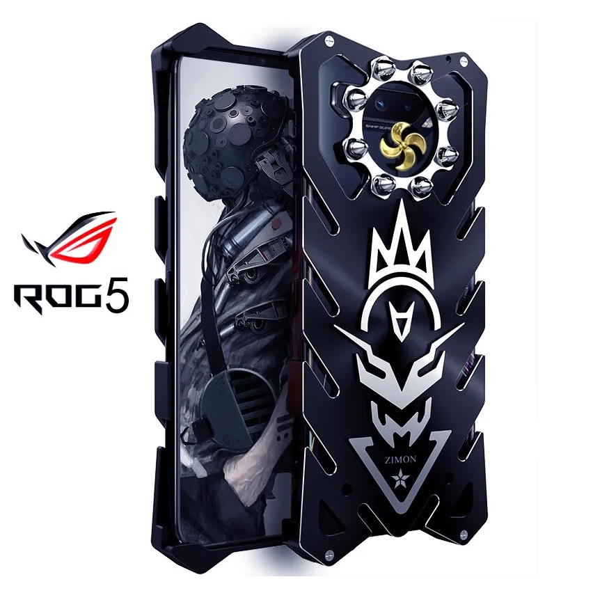 Original Zimon Shockproof  Protection Metal Phone Case  For Asus Rog Phone 2 3 5