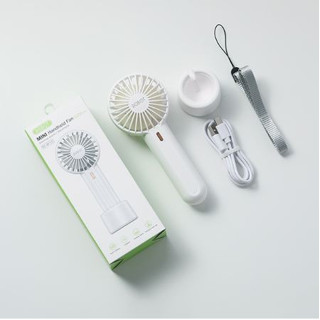 ROBOT RT-BF15 สีขาวพัดลมมือถือ Mini Portable Handheld Fan พัดลม ขนาดเล็ก พัดลมพกพา พัดลมมินิ เสียงเงียบ ปรับระดับความแรง